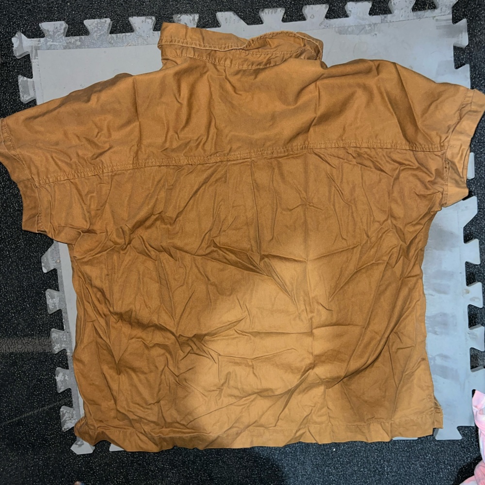 Universal Thread Caramel Button-Up Shirt - Picture 2 of 3